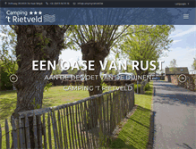 Tablet Screenshot of campingrietveld.be